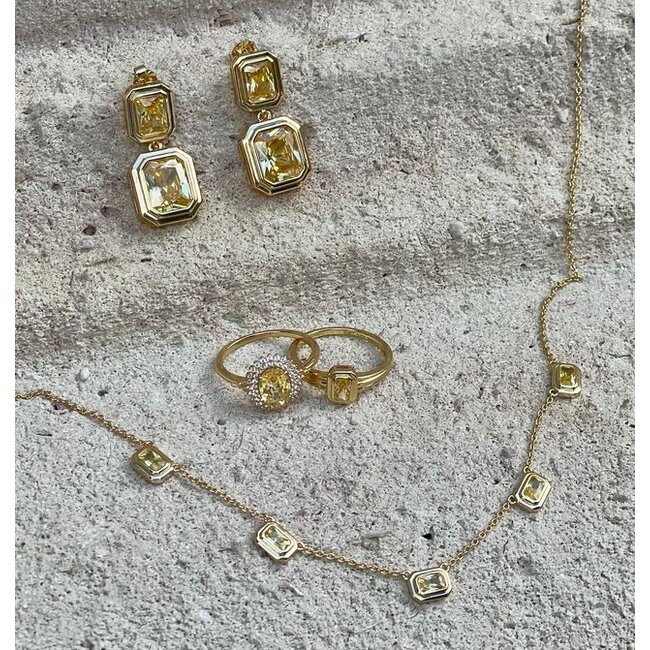 Ketting met vintage look stenen - 32494Y