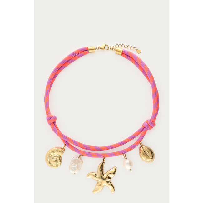 Nomads touwketting met bedels