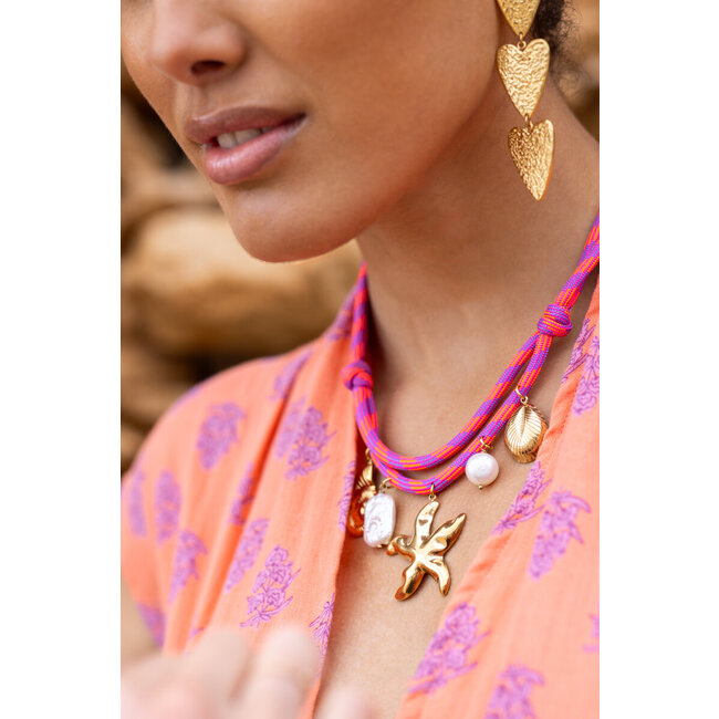 Nomads touwketting met bedels