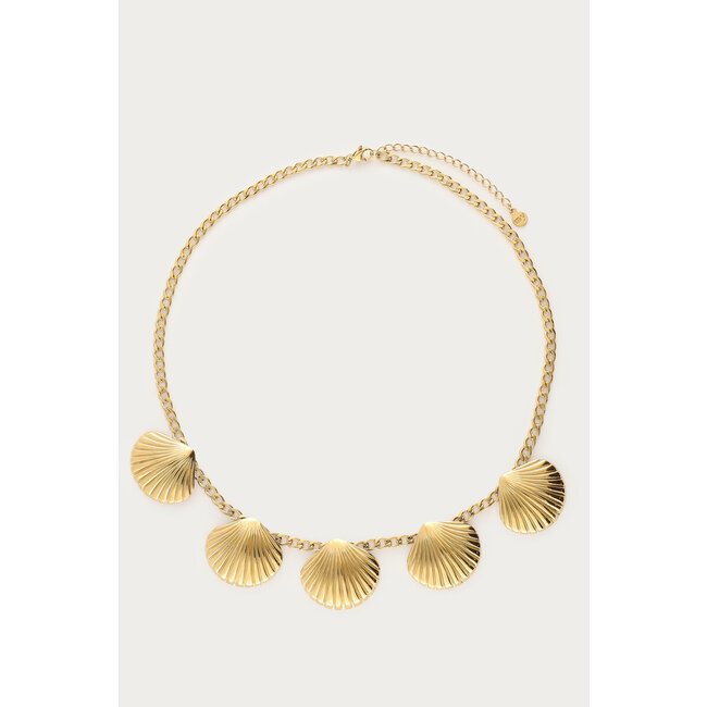 Mer ketting met vijf schelpen