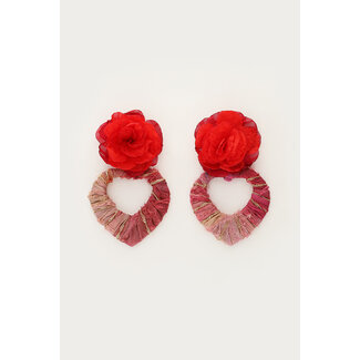 My Jewellery Statement oorhangers met roos & hart