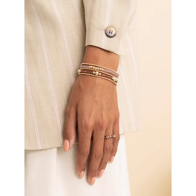 Bold Mix Armband Aubergine Quartz