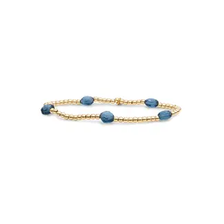 Sparkling Jewels Cushion Cut Armband Ocean Topaz Quartz