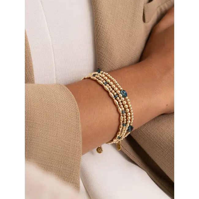 Cushion Cut Armband Ocean Topaz Quartz