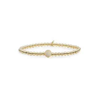 Sparkling Jewels Disc Galaxy Armband Zirconia