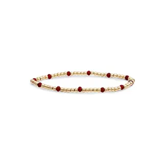 Sparkling Jewels Reverse Roundel Armband Ruby Quartz