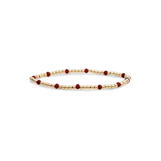 Reverse Roundel Armband Ruby Quartz