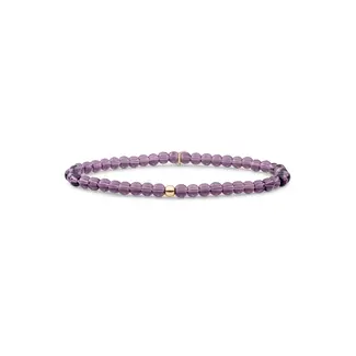 Sparkling Jewels Saturn Armband Small Aubergine Quartz