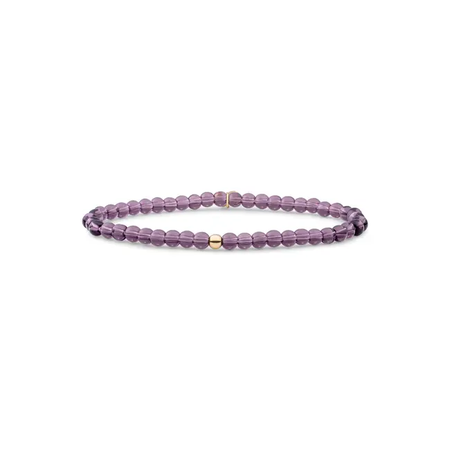 Saturn Armband Small Aubergine Quartz