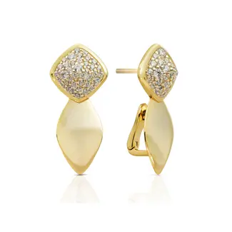Sparkling Jewels Edge Push Back Oorbellen Zirconia