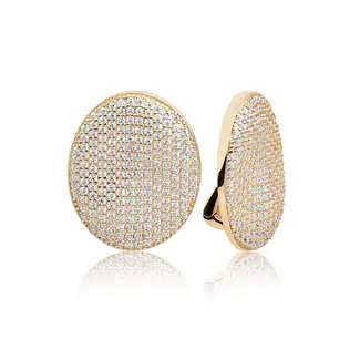 Sparkling Jewels Fuse Push Back oorbellen Zirconia