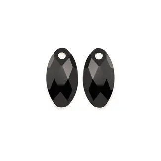 Sparkling Jewels Oorbel Edelstenen Leaf Onyx