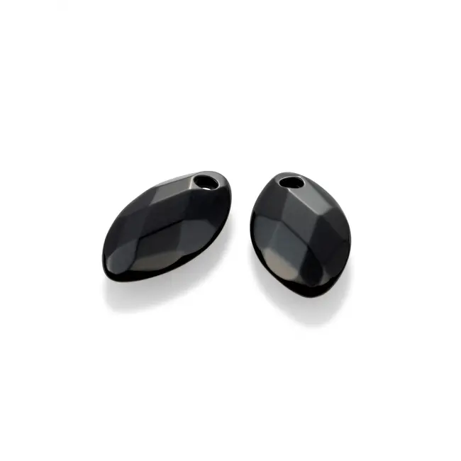 Oorbel Edelstenen Leaf Onyx