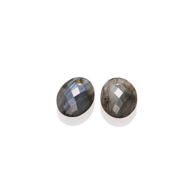 Oorbel Edelstenen Medium Oval Labradorite