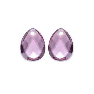 Sparkling Jewels Oorbel Edelstenen Afterglow Aubergine Quartz