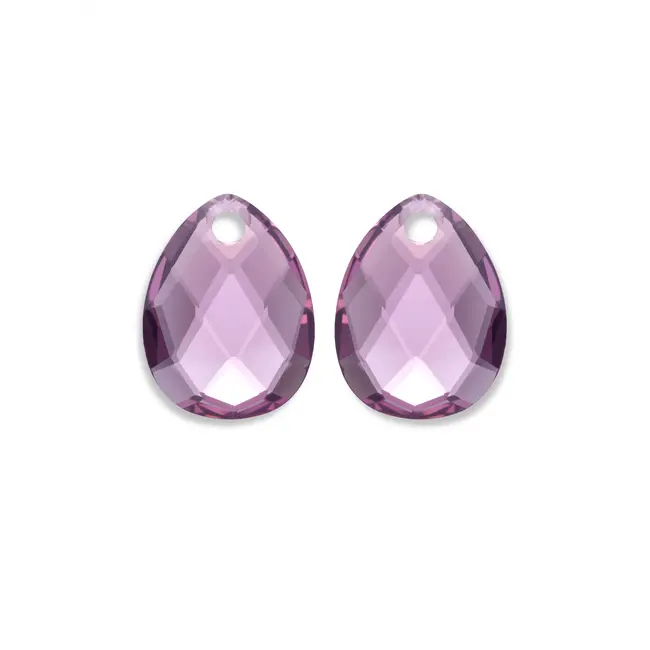 Oorbel Edelstenen Afterglow Aubergine Quartz
