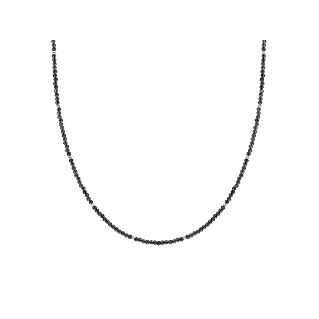 Kralen Ketting 2mm Onyx 42cm +2cm