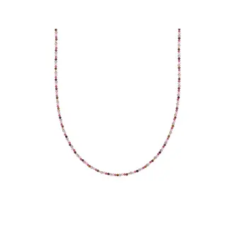 Sparkling Jewels Kralen Ketting 2mm Multi Gem 42cm +2cm
