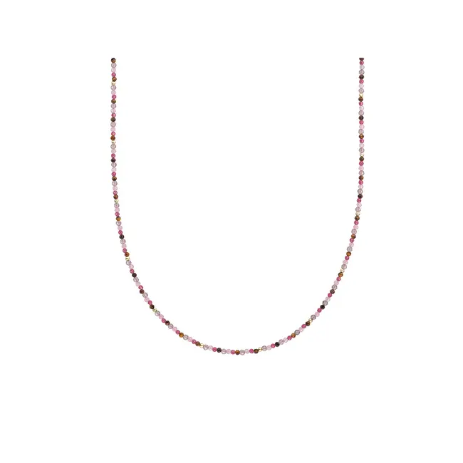 Kralen Ketting 2mm Multi Gem 42cm +2cm