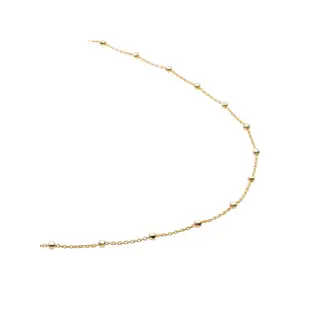 Sparkling Jewels Small Faceted Ball Chain Ketting - 50cm