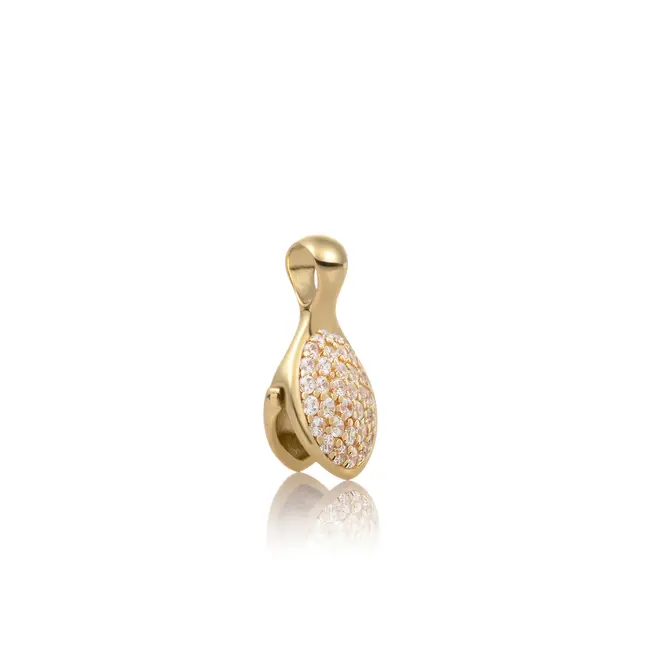Pendant Clip Leaf Zirconia