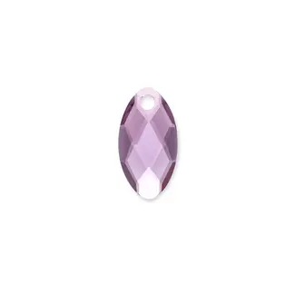 Sparkling Jewels Pendant Edelsteen Leaf Aubergine Quartz