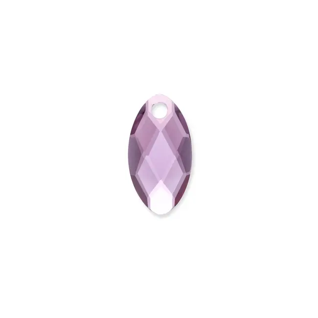 Pendant Edelsteen Leaf Aubergine Quartz