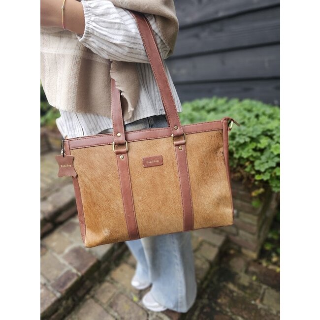 Tas Model Lissabon - Cognac