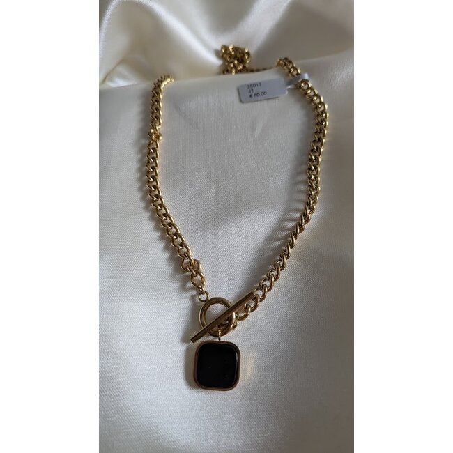 Ketting  Chain Square Stone