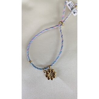 My Jewellery Gekleurd touw armbandje - Blauw