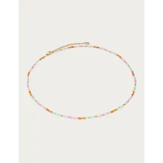 My Jewellery Botanical ketting met blauwe kralen