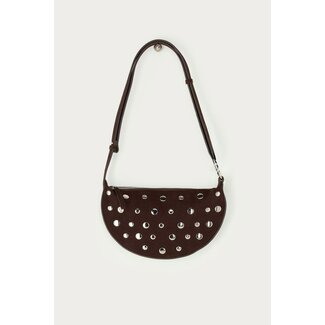 My Jewellery Bruine crossbody tas met studs