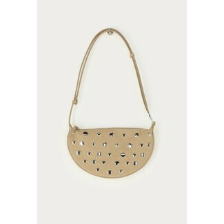 My Jewellery Beige crossbody tas met studs