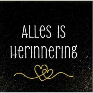 Yett Agenturen Tegeltje - Alles is herinnering