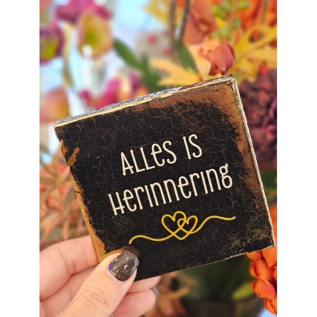 Tegeltje - Alles is herinnering