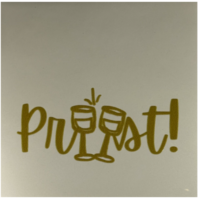 Tegeltje - Proost! (glazen)