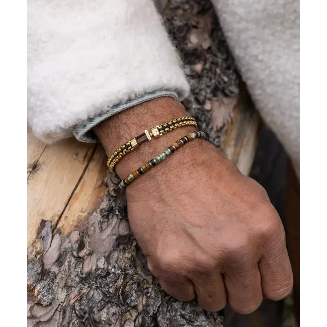 Catena Venetian 7mm - Black/Gold