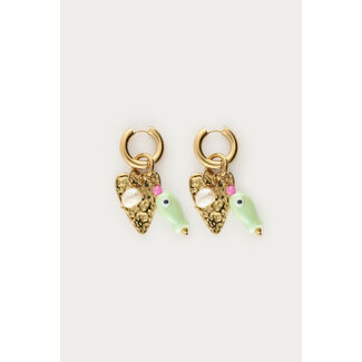 My Jewellery Mer oorringen met vis en hartje