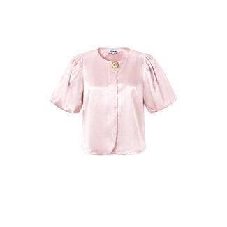 Gimme Fashion Statement top met pofmouwen - Roze