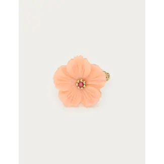 My Jewellery Botanical ring met peach bloem