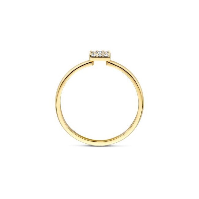 Ring 1278YZI - Geelgoud (14k) met Zirconia