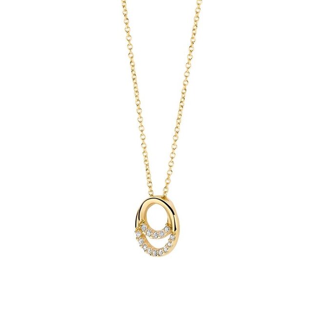 Collier 3193YZI - Geelgoud (14k) met Zirconia
