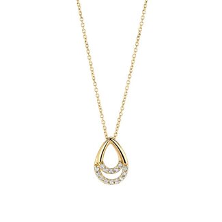 Blush Gold Jewels Collier 3195YZI - Geelgoud (14k) met Zirconia