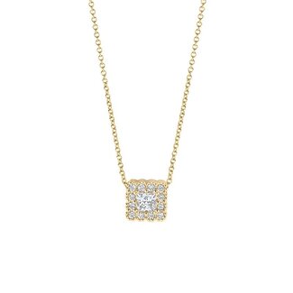 Blush Gold Jewels Collier 3197YZI - Geelgoud (14k) met Zirconia