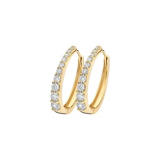 Blush Gold Jewels Oorringen 7375YZI - Geelgoud (14k) met Zirconia