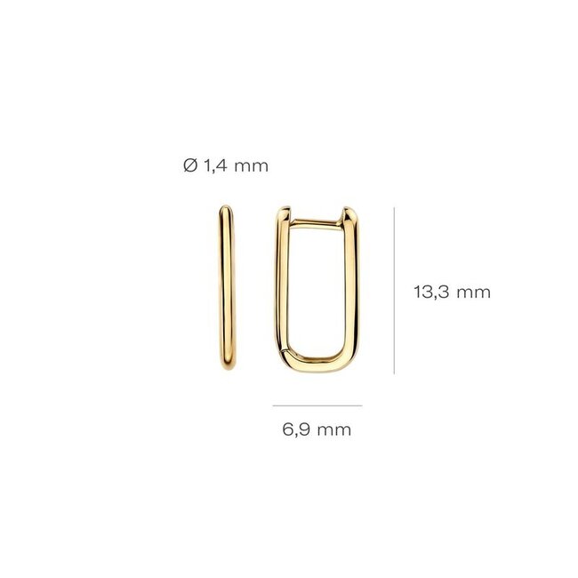 Oorringen 7380YGO - Geelgoud (14k)