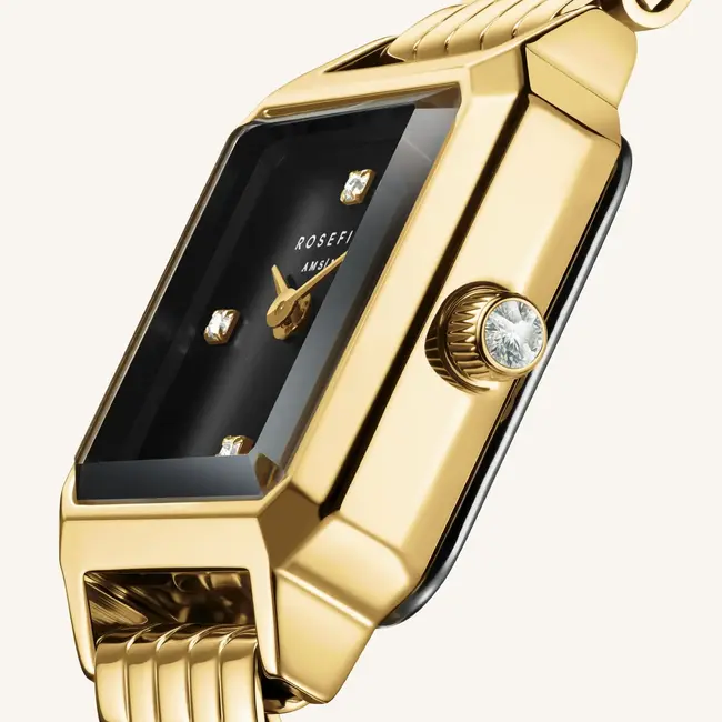 Dames Horloge Boxelle Black Crystals