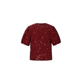 Gimme Fashion Lola top - Karmozijnrood