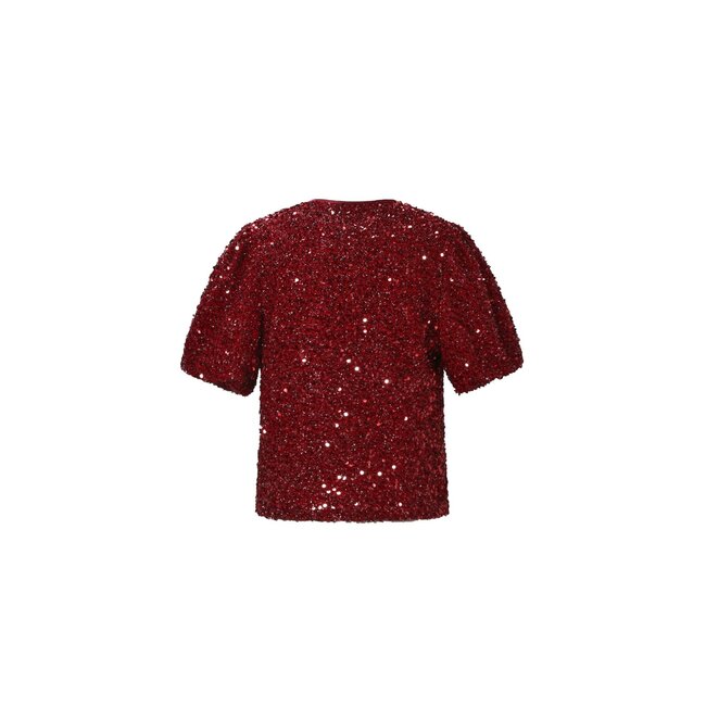 Lola top - Karmozijnrood