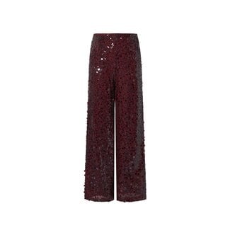 Gimme Fashion Rechte broek Pailletten - Karmozijnrood